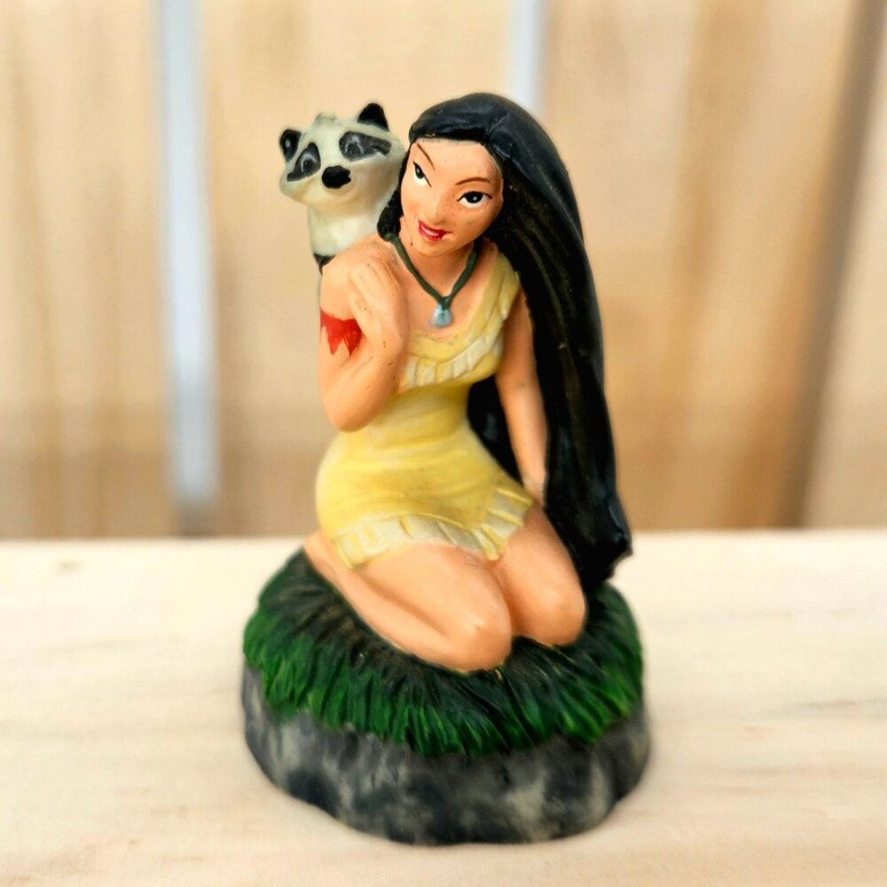 Pocahontas and her friend Meeko - Disney Thimble by Lenox